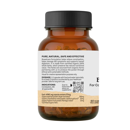Bowelcare Capsules Herbal Supplements (60 Capsules) FREE SHIPPING