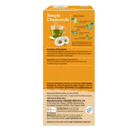 Simply Chamomile Tea & Infusions (25 Tea Bags) FREE SHIPPING
