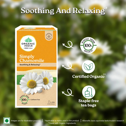 Simply Chamomile Tea & Infusions (25 Tea Bags) FREE SHIPPING