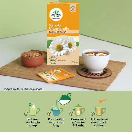Simply Chamomile Tea & Infusions (25 Tea Bags) FREE SHIPPING