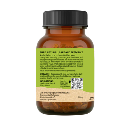 Amalaki with Vitamin C Health & Wellness (60 Capsules) FREE SHIPPING