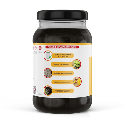 KRISHNA'S HERBAL & AYURVEDA Chyawanprash – Preservative-Free, Boosts Stamina, Immunity and Strength for Kids & Adults, Made with Traditional Ayurvedic Process, 500g (Pack of 1), FREE SHIPPING
