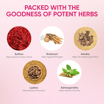 NAMHYA Womens Health Tea | Herbal Tea | PCOS Infusion for women | Loaded with Natural Ayurvedic Herbs (Shatavari and Ashoka) for Hormonal Balance & Better Period Cycle 3.53 oz (100 Grams)
