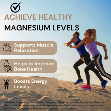 Pure Nutrition Magnesium Glycinate + Zinc - 60 Veg Tablets | Supports Bone, Muscle & Nerve Health | Promotes Relaxation & Quality Sleep | Eases Period Cramps | Enhances Stress Relief & Heart Health | Essential Daily Mineral Supplement, FREE SHIPPING
