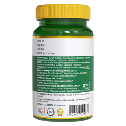 Pure Nutrition Zinc ZMA – 60 Veg Tablets | 800mg Zinc, Magnesium Aspartate & Vitamin B6 | Supports Muscle Recovery, Bone Strength & Deep Sleep | Boosts Energy, Testosterone & Immunity | Ideal for Athletes & Active Lifestyles, FREE SHIPPING