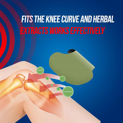 Abelia Herbal Knee Pain Relief Patches Arthritis Inflammation Patch Sticker | Instant Relief from Knee Pain | Joint Knee Pain Relief Products Natural Wormwood Extract Patch for Knee (20 Pieces) FREE SHIPPING