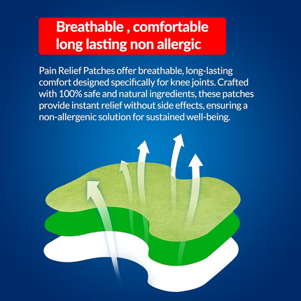 Abelia Herbal Knee Pain Relief Patches Arthritis Inflammation Patch Sticker | Instant Relief from Knee Pain | Joint Knee Pain Relief Products Natural Wormwood Extract Patch for Knee (20 Pieces) FREE SHIPPING