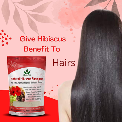 Havintha Natural Hair Shampoo With Amla Reetha Shikakai Methi Dana And Hibiscus Powder For Men & Women, Totally Organic | Paraben and Sulphate Free Shampoo - 227gm (Pack of 1) FREE SHIPPING