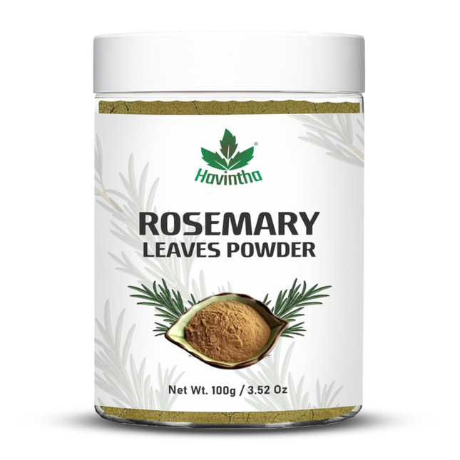 Havintha Natural Rosemary Dried Leaves Powder – 100% Pure & Natural Herb for Hair Growth - 100 gm, FREE SHIPPING