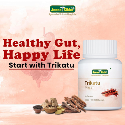 Jeena Sikho Trikatu Tablets | Natural Supplement For Digestive Wellness And Gut Health | Naturally Blended With Pure Trikatu Extracts | Natural Digestive Health Multivitamin, 60 Tablets FREE SHIPPING