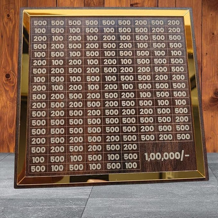 Money Bank Chandan Wood Wooden Piggy Bank for Kids & Adults, Coin Box with Carved Design, Savings Box, Mini Bank, Wooden Coin Box, Money Saver, Piggy Bank with Numbers