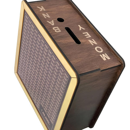 Money Bank Chandan Wood Wooden Piggy Bank for Kids & Adults, Coin Box with Carved Design, Savings Box, Mini Bank, Wooden Coin Box, Money Saver, Piggy Bank with Numbers