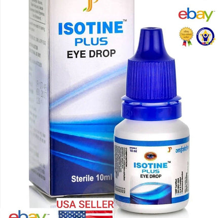 ISOTINE PLUS EYE DROPCataract Eye Drops OFFICIAL USA Organic Herbals Care Glaucoma Cataracts, FREE SHIPPING