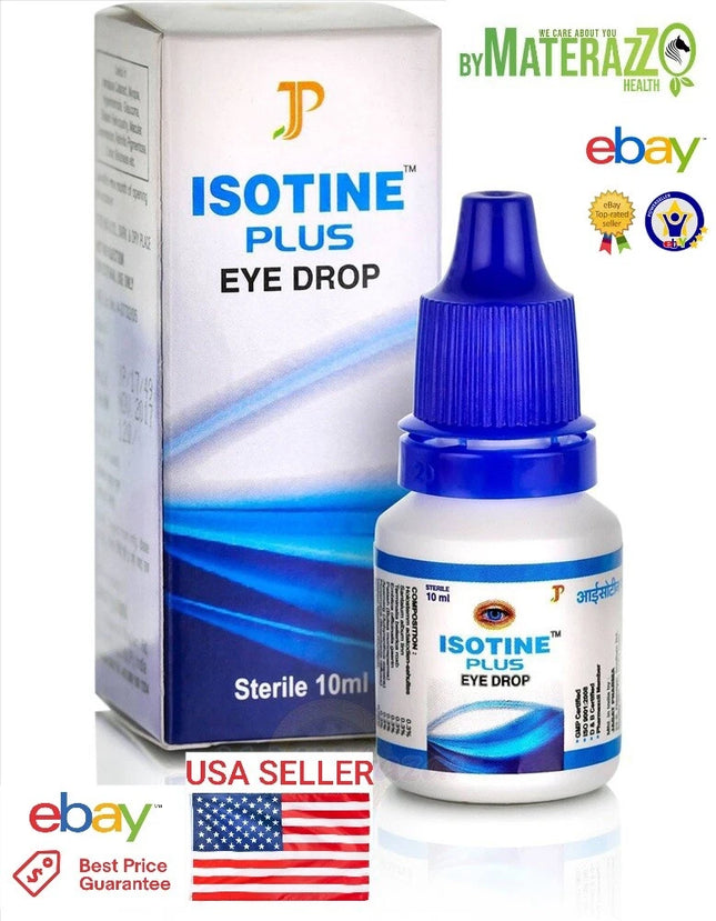 ISOTINE PLUS EYE DROPCataract Eye Drops OFFICIAL USA Organic Herbals Care Glaucoma Cataracts, FREE SHIPPING
